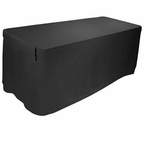 Omg 5 ft. Entertainers Table Cover, Black OM705946